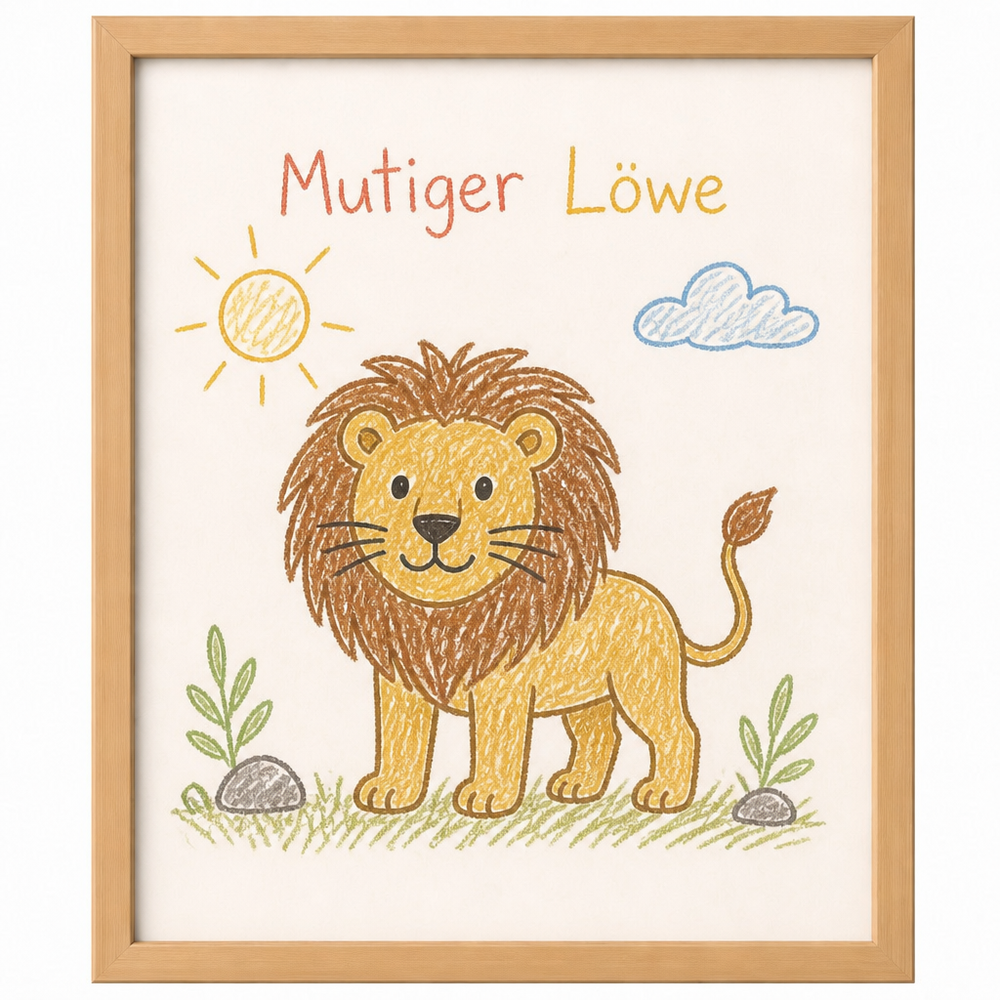 Mutiger Löwe