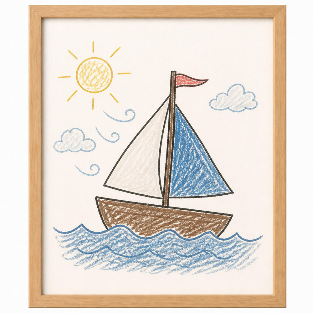 Segelboot im Wind